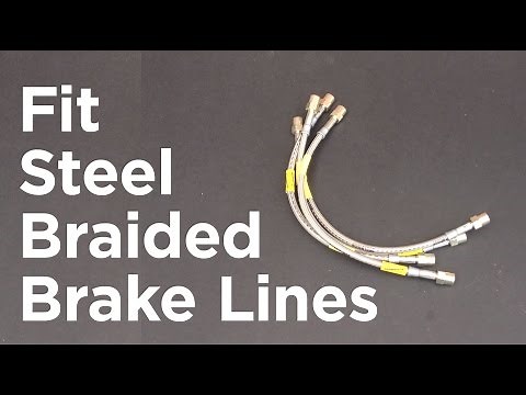 How to install steel braided brake hoses