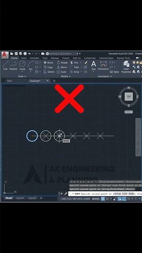 Copy array command in AutoCAD | AK Engineering & Planning #autocad #architecture #civilengineering