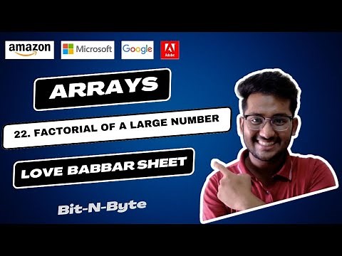 22. Factorial of large number | Arrays | Love Babbar 450 DSA | Very Easy Solution | GFG Accepted