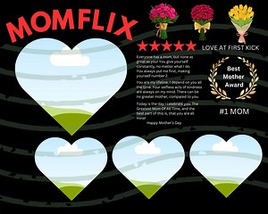 Editable Mom Flix Mother's Day Card, Netflix Theme (digital) - Etsy Australia