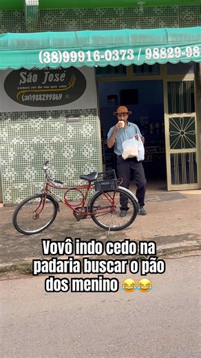 Vovô indo buscar o pão dos menino #humor #comedia #shortsviral #padaria