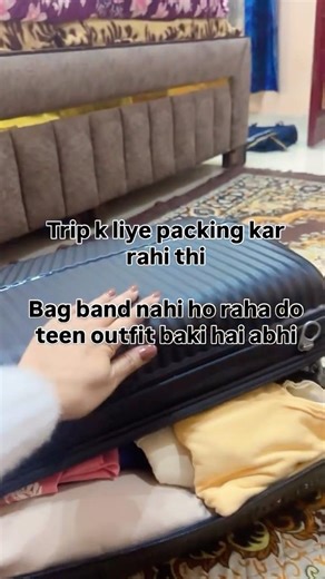 Girls packing problems 😜 #trending #travel #trip