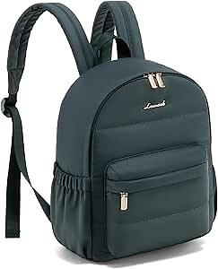 LOVEVOOK Mini Backpack Purse for Women, Small Puffer Lightweight Backpack, Casual Daily Daypack Purse for Women, Cute bag with Anti-theft Pocket for Travel-Teal