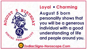August 5 Zodiac (Leo) Horoscope Birthday Personality and Lucky Things | ZSH