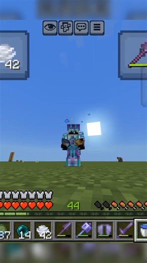 one hit trick in Minecraft pe spear + mace || ONE HIT = INSTANT KILL! Spear + Mace Trick🔥 #minecraft