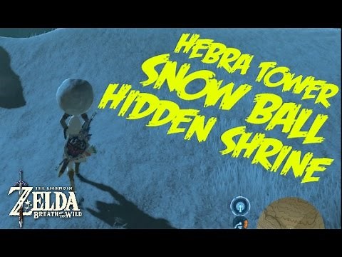 SNOW BALL SHRINE HIDDEN IN HEBRA - Zelda Breath of the Wild