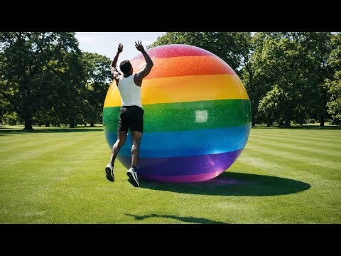 🎐Satisfying Impact: Extreme Jumps into Colorful Object Pools ✨