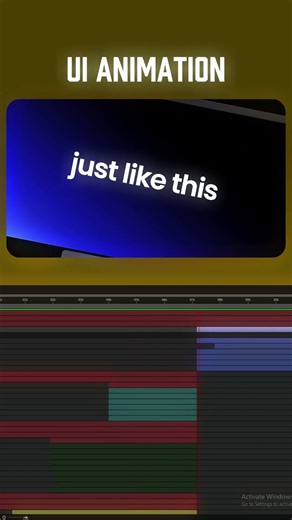 UI design animation with smooth camera movement (after effects)