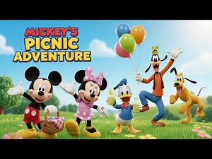 Mickey Mouse Picnic Adventure 🧺🐭 | Fun 3D Cartoon Story for Kids