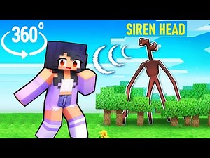 Aphmau saving friends from SIREN HEAD in Minecraft 360°