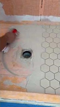Shower floor installation #design #bathroom #tileshop