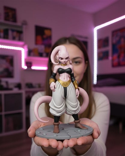 Pink Demon Girl 3D Printable STL File | Alien Fighter Miniature | Anime Monster Female Figure - Etsy