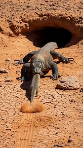 Brave Mongoose Family Battles Komodo Dragon To Save Their Young! #animals #wildlife #rescue | Vu Bros