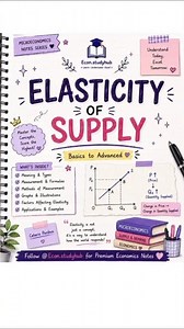 📈 Elasticity of Supply made easy! Learn from Basics to Advanced. 📚