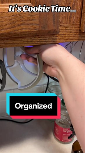 Another church function means another batch of sugar cookies. When everything has a place the kitchen is a much more peaceful place to be. Ever since I got this stand mixer attachment organizer it has been more enjoyable to use my KitchenAid. I used to toss the paddles in a drawer and would have to detangler them every time I went to make bread. Now they sit underneath my cabinets, waiting for use saving drawer space and my sanity. #kitchenaid #mixer #organizer #spacesaving #paddle
