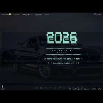 Happy New Year x Python #shorts #viral #trending #happy #new #year #2026 #coding #python