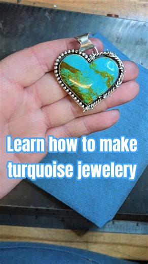 Learn how to make turquoise jewelry #jewelrymaking #silversmith #turquoise #handmade #westernfashion