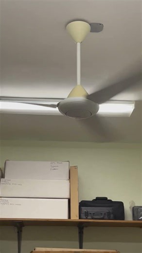 8 Panasonic F-56ML2 industrial ceiling fans at Music Mart Kingston Jamaica