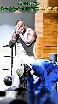 Elite Powerlifter Pretended to be a CLEANER #gym #funny #prank