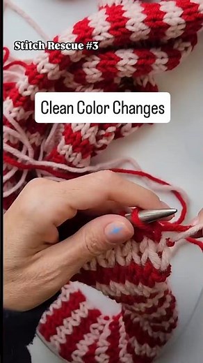How to Change Colors in Knitting | Clean Stripes | Stitch Rescue #3