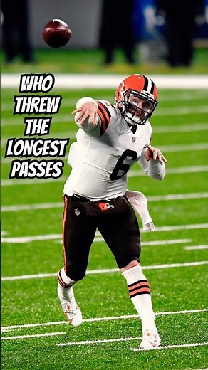 The longest recorded passes in NFL history 🏈