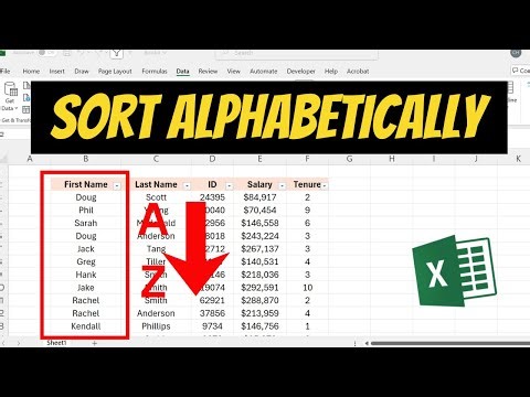 How To Sort Alphabetically In Excel