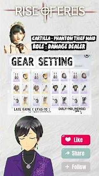 Rise of Eros Tips Build New SSR Persona Cartilla - Phantom Thief Maid‼️#RiseofEros #games #shorts