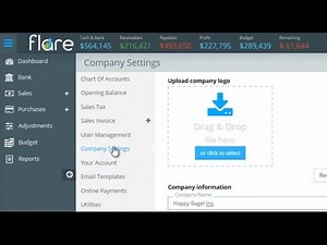 Flare Accounting Software Setup