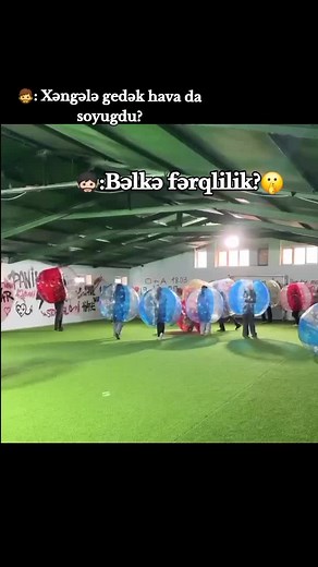 sizdə hava şeraitindən aslı olmayaraq əylənmək istəsəz BUBBLE BALL😍