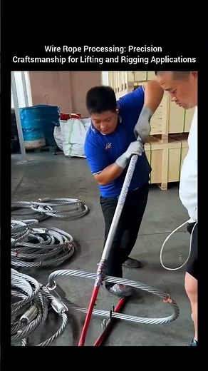 Wire Rope Processing: Precision Craftsmanship for Lifting and Rigging Applications.