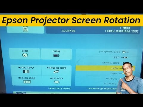 Epson Projector Screen Setup How to Rotation Epson projector