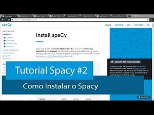 PROCESSAMENTO DE LINGUAGEM NATURAL PYTHON #2 - COMO INSTALAR O SPACY