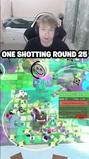 ONE SHOTTING ROUND 25 ROBO CHALLENGE NEW HIGH SCORE (Bee Swarm Simulator)