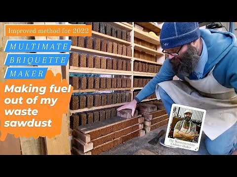 How to make Briquettes with sawdust - Improved Method for 2023 - multimate paper #briquettes