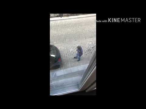 MAN IS POOPING ON THE STREET