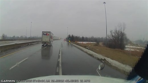 FedEx Truck Incident on the Highway