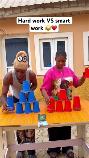 Hard work VS smart work 😂💔 #youtube #shorts #game #fun