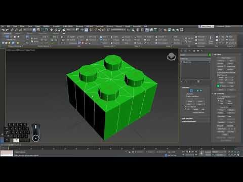 3DS Max / Modeling : lego 2x2