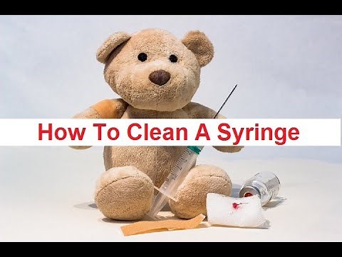 How To Clean a Syringe| Disinfecting Syringe|...{Sharpening the Needles}