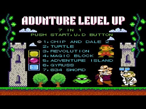 Playing NES Super 7 in 1 Cartridge : All Games Showcase