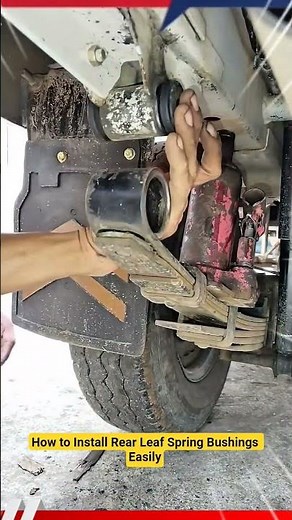 How to Install Rear Leaf Spring Bushings Easily #shorts #mechanic