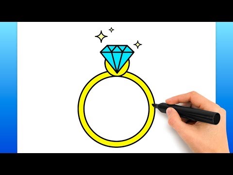 How To Draw A Diamond Ring (Easy Drawing Tutorial)