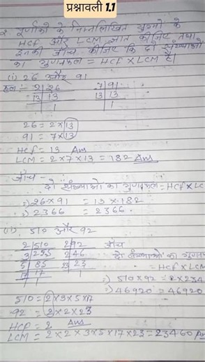 class 10 maths chapter 1 | maths class 10 exercise 1.1 | real numbers | Real numbers |