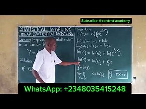 Stat model linear transformation question