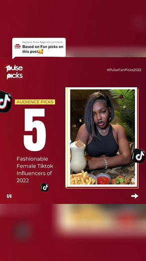 Replying to @Pulse Nigeria Here are the Top fashionable female tiktok Influencers of 2022, based on fan picks on the previous post 🥰 #pulsepicks #pulsefanpicks #pulsepicks2022 #pulsenigeria #pulseviral