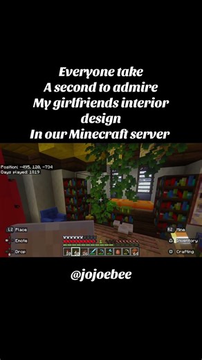 My girlfriend’s house in our Minecraft server looks so nice! #minecraft #shorts #minecraftbuilding