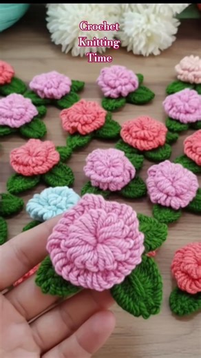 super easy yarn flower making #diy