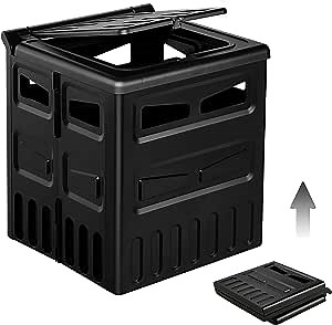 TRIPTIPS Portable Toilet for Camping, Travel, Car/Boat/Hiking/Long Trips/Beach - Black Plastic Folding Porta Potty