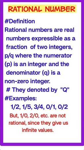 rational number | example of rational numbers | #rationalnumbers