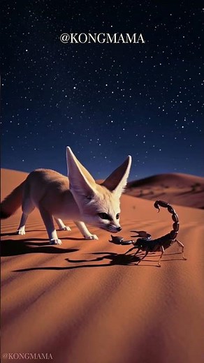 Desert Fox Discovers Dangerous Scorpion - Amazing Wildlife Encounter in the Sahara #desertwildlife